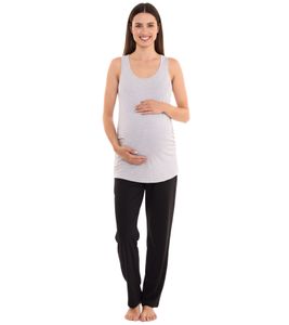 nove 9 mesi top estivo da donna semplice camicia premaman moda 68950144 grigio