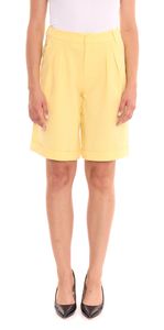 AjC women's suit shorts, elegant shorts, fashion Bermuda wide leg 49801848 yellow AjC women's suit shorts, elegant shorts, fashion Bermuda wide leg 49801848 yellow
