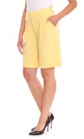 AjC women's suit shorts, elegant shorts, fashion Bermuda wide leg 49801848 yellow