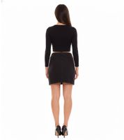 Pack de 2 faldas vaqueras de mujer Arizona minifalda falda vaquera confeccionada en algodón con bolsillos 82817269 negro