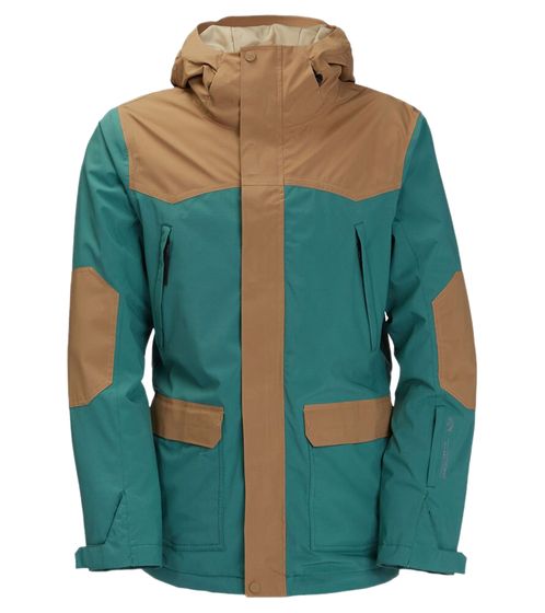 BILLABONG Montana Men's Transition Jacket with Hood Water-Repellent BI F6JM25 BIF2 1406 Green/Brown