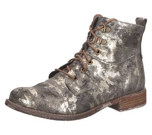 Josef Seidel women's autumn boots with all-over glitter print 99617 MI672 330 gray/silver/gold