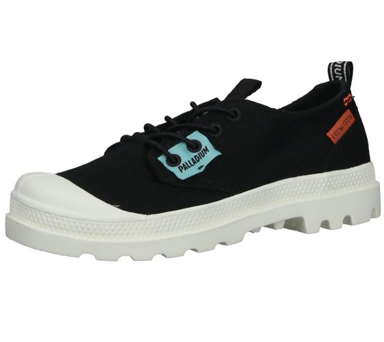 Palladium Pampa Oxfords Dare Kinder Schuhe Turnschuhe mit Schnellschnürsystem 57377-088-M Schwarz