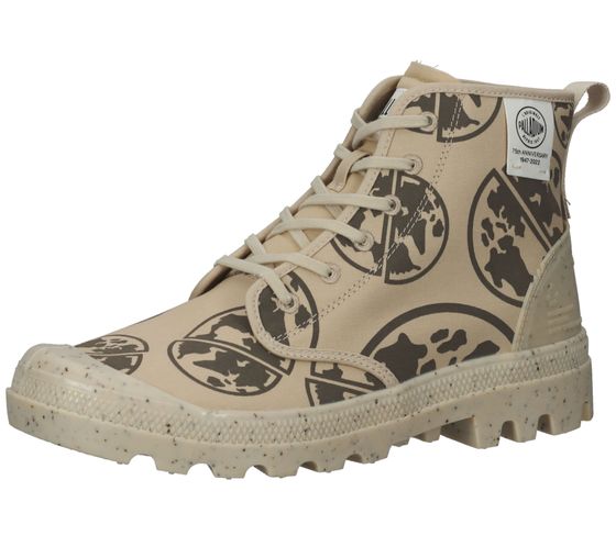 Palladium Pampa Eco-Versary Unisex High-Top Sneaker sustainable and vegan canvas sneakers made from organic cotton Limited Edition 77355-259-M Beige