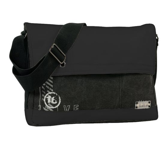 DANIEL RAY SIXTEEN Umhänge-Tasche Laptop-Tasche bis 15 Zoll (36 x 29 x 10 cm) 42.584800 Schwarz