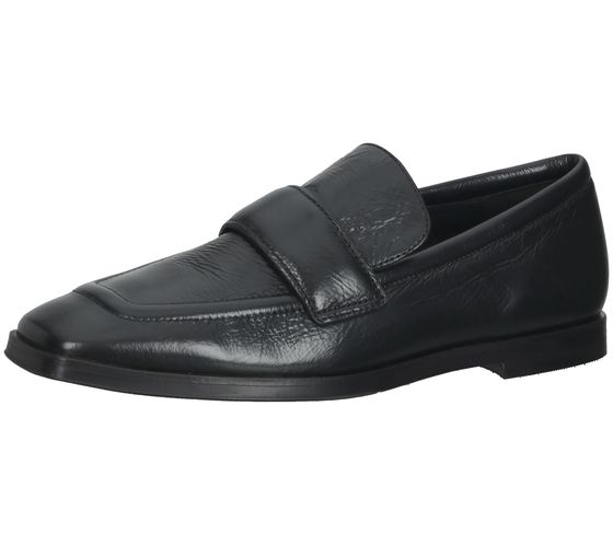 Högl women's genuine leather slippers, fashionable slip-on shoes 3-10 1800 0100 Black