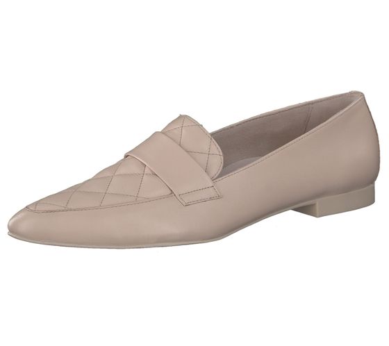 paul green soft nappa women's loafers, sustainable genuine leather slippers, slip-on shoes 2907-05 beige