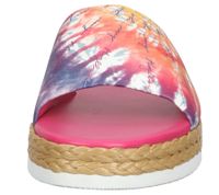 högl ladies beach mules with batik print summer shoes 3-10 0738 in brown or pink