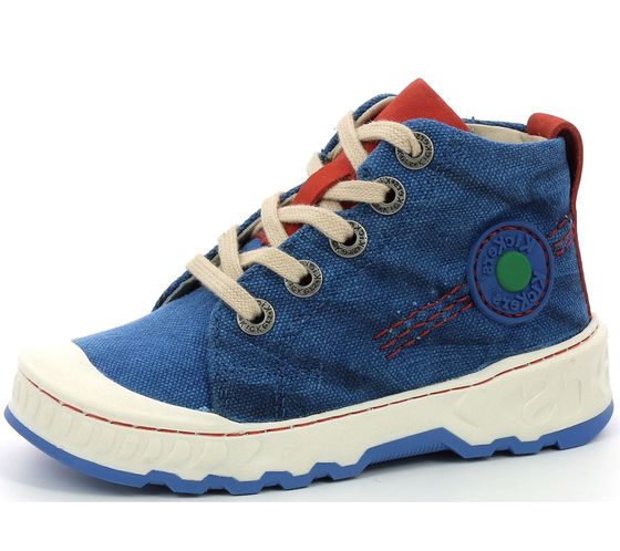 Kickers Kickrup Kinder Turnschuhe stylische Freizeit-Sneaker mit Wechselfußbett 894810-30 25 Blau