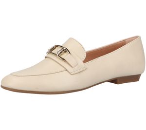 SCAPA Damen Echtleder-Slipper Loafer Sommer-Schuhe Schlupf-Schuhe 1079761-45 Beige