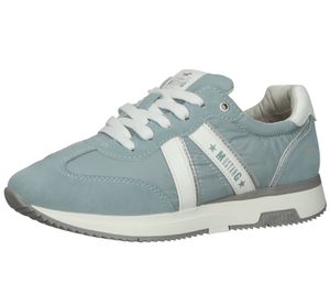 MUSTANG Damen Sneaker Schnürschuhe mit Wechselfußbett und Memory-Foam 1418-303-807 Blau