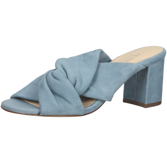 PETER KAISER Sandale mule pour femme en cuir véritable avec bride nouée chaussures d'été 06117-038 bleu clair