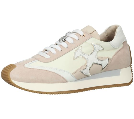 PETER KAISER women's sneakers in a layered look, real leather shoes 29117-S61 beige