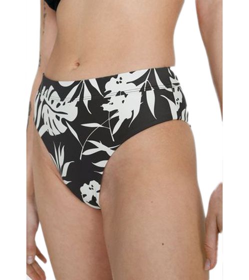 ROXY Women's Bikini Bottom Swimwear in Floral Allover Print Bikini Bottoms 51253335 Black/White