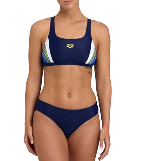 arena women's bustier bikini elastic swim top summer bikini 72627941 blue