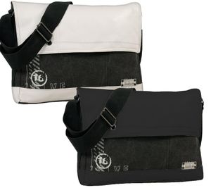 DANIEL RAY SIXTEEN sac à bandoulière sac pour ordinateur portable jusqu'à 15 pouces (36 x 29 x 10 cm) 42.5848 Noir ou blanc