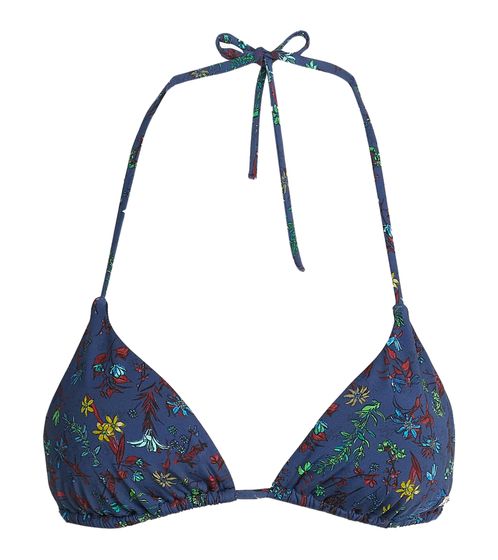 Tommy Hilfiger women's triangle bikini top with floral print bikini top 39621169 blue/multicolored