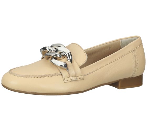 ILC Hilart pantoufles en cuir véritable pour femmes mocassins chaussures d'été chaussures à enfiler C45-8502-06 beige