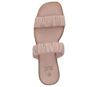 Sandalia mule de mujer ILC Livia en piel auténtica con tira con volantes zapatos de verano C45-3784 -09 rosa Sandalia mule de mujer ILC Livia en piel auténtica con tira con volantes zapatos de verano C45-3784 -09 rosa