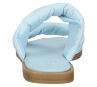 ILC Liberika Damen Pantolette Echtleder-Sandale mit verdrehtem Riemen Sommer-Schuhe C45-3720-11 Hell-Blau