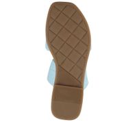 ILC Liberika Damen Pantolette Echtleder-Sandale mit verdrehtem Riemen Sommer-Schuhe C45-3720-11 Hell-Blau