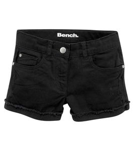 Bench. Short en jean pour enfants, pantalon en denim pour filles, pantalon chaud d'été pour adolescentes, 89679350 noir