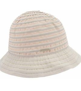 SEEBERGER Bucket Hat Sommer-Mütze im Lagen-Look gestreifte Kopfbedeckung 38260726 Beige/Bunt