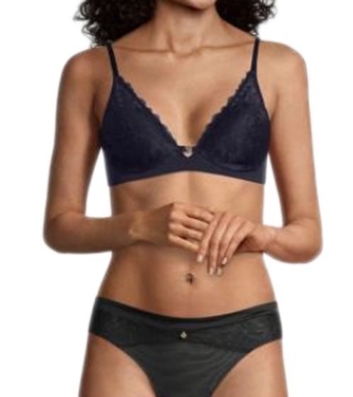 Tamaris underwear timeless women's underwire bra with feminine lace 53399251 Navy