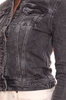 GANG JEANS Veste en jean pour femme Veste en jean aspect délavé 68113848 gris/noir GANG JEANS Veste en jean pour femme Veste en jean aspect délavé 68113848 gris/noir