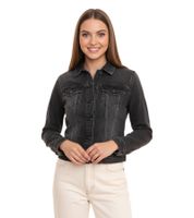 GANG JEANS Chaqueta vaquera de mujer chaqueta vaquera con aspecto lavado 68113848 gris/negro