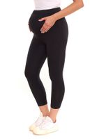 Confezione da 2 leggings premaman da donna nove 9 mesi, comodi pantaloni premaman, abbigliamento premaman 258541 nero/blu scuro Confezione da 2 leggings premaman da donna nove 9 mesi, comodi pantaloni premaman, abbigliamento premaman 258541 nero/blu scuro