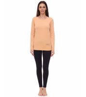 2er Sparpack OTTO products Langarm-Shirt nachhaltiges Damen Baumwoll-Shirt 25824245 Apricot