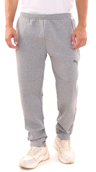 PUMA teamCUP Herren Sport-Hose Baumwoll-Jogger mit DRYCELL Jogging-Hose Große Größen 656751 33 Grau