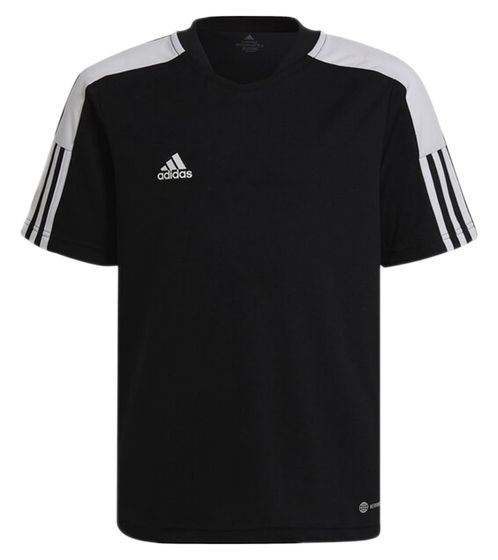 Maillot de football adidas Tiro Essentials en coton durable pour enfants avec AEROREADY HE7176 noir/blanc