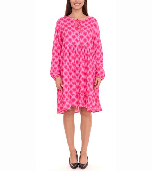 ZWILLINGSHERZ Giorgia women's summer dress tunic dress with heart pattern 3346-1 pink