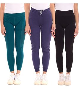 FAYN SPORTS Damen Leggings in Grün oder Schwarz oder Jogginghose in Navy Trainings-Hosen