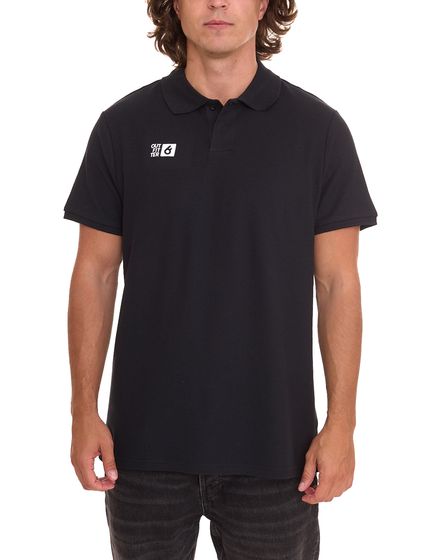 Outfitter OCEAN FABRICS Herren Polo-Hemd angenehmes Sommer-Shirt 1049-OTW-03 Schwarz