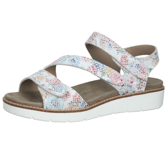 Bama sandale pour femme sandale en cuir véritable fabriquée au Portugal 1094432 gris/coloré