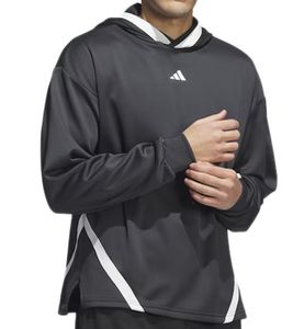 adidas SELECT sweat à capuche de basket-ball pour hommes avec technologie AEROREADY chemise à manches longues pull de tous les jours IL2179 noir