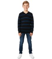 Pack of 2 KIDSWORLD sweaters, soft children s knitted sweaters with stripes 24014735 black/blue