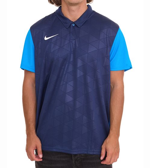 NIKE Trophy Herren Sport-Trikot mit Dri-FIT-Technologie Fußball-Shirt BV6725-410 Dunkelblau/Hellblau