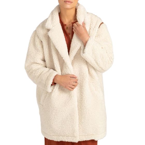 BILLABONG Sweet Escape women's winter jacket with teddy fur Z3JK20 BIF1 4194 white/brown