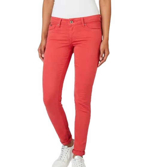 Pepe Jeans Soho Skinny-Jeans klassische Damen Stretch-Hose in 5-Pocket-Style 55984959 Rot