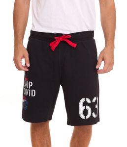 CAMP DAVID Herren Sweat-Shorts mit Baumwollanteil Sommer-Shorts Limited Edition von Dieter Bohlen Schwarz