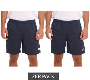 2er Pack Outfitter OCEAN FABRICS Herren Trainings-Shorts atmungsaktive Sport-Hose 1025-OTW-42 Blau