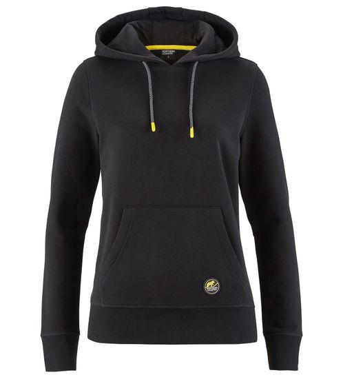 NORTHERN COUNTRY Damen Kapuzen-Pullover Baumwoll-Hoody Langarm-Shirt 00009482 Schwarz