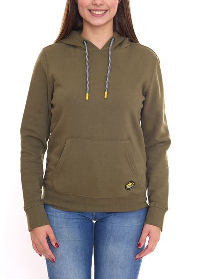 NORTHERN COUNTRY Damen Kapuzen-Pullover Baumwoll-Hoody Langarm-Shirt 00009482 Grün