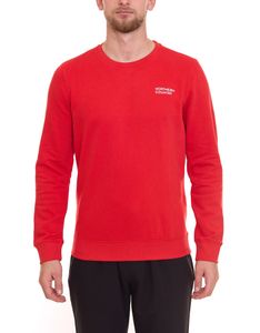 NORTHERN COUNTRY pull homme avec imprimé de marque sur la poitrine pull en coton chemise à manches longues 00009468 rouge NORTHERN COUNTRY pull homme avec imprimé de marque sur la poitrine pull en coton chemise à manches longues 00009468 rouge