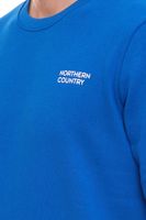 NORTHERN COUNTRY Herren Pullover mit Markenprint Baumwoll-Sweater Langarm-Shirt 00009468 in Schwarz, Blau, Grün oder Rot