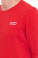 NORTHERN COUNTRY Herren Pullover mit Markenprint Baumwoll-Sweater Langarm-Shirt 00009468 in Schwarz, Blau, Grün oder Rot